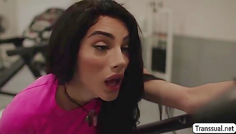 Barebacked babe getting fucked in her tight asshole