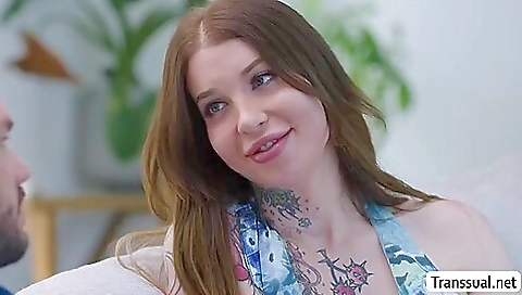 Bareback sex with a tattooed slut with a hairy ass